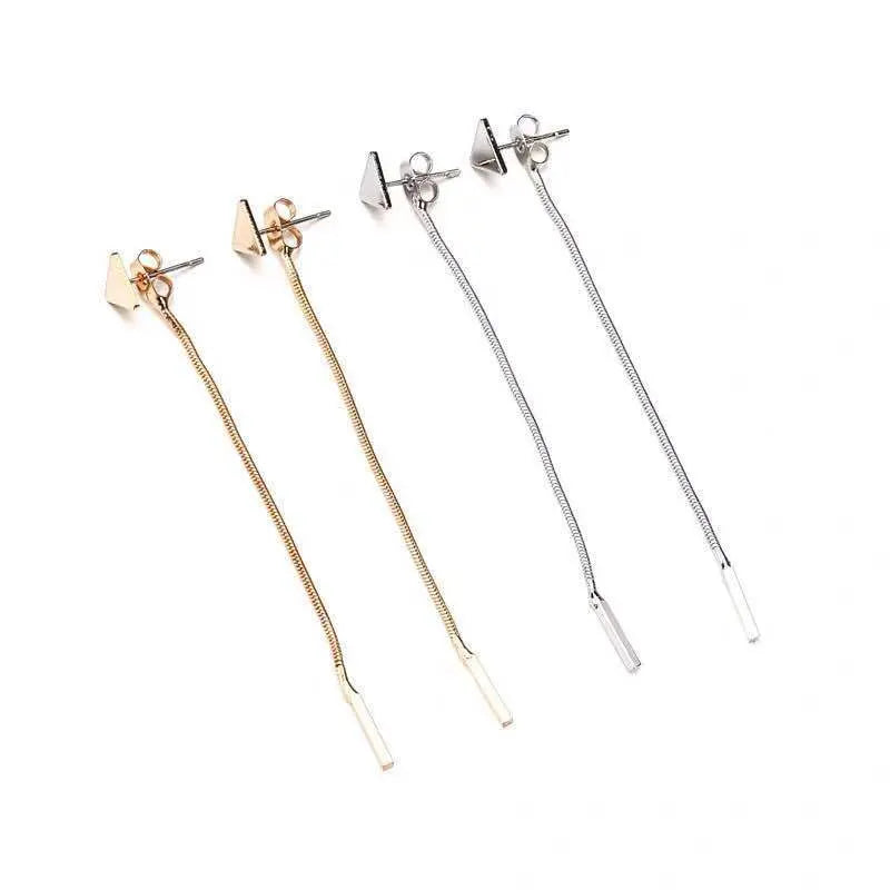ALong Earrings Female Tassel Earrings Triangle Earrings Small Earrings null