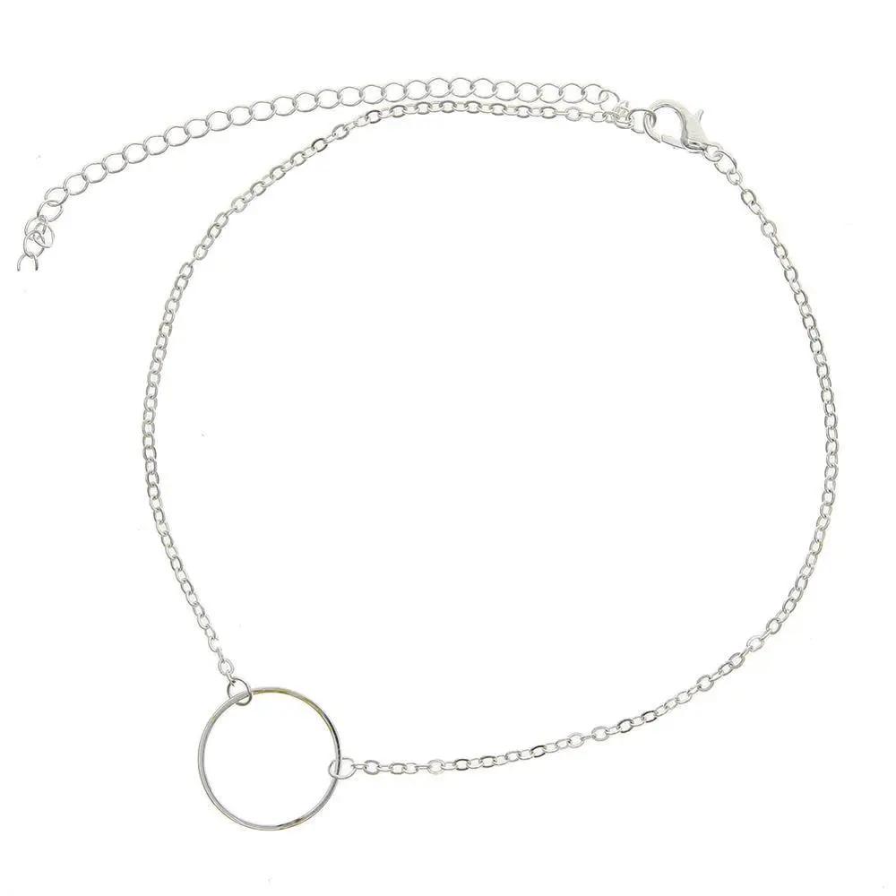 Alloy Ring Necklace Necklace null