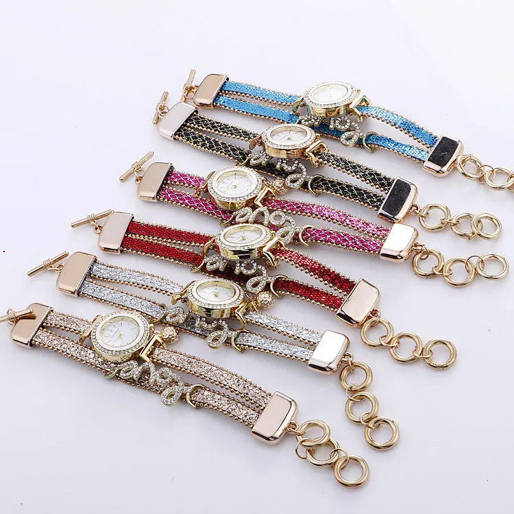 Bracelet watch sequin bracelet watch null