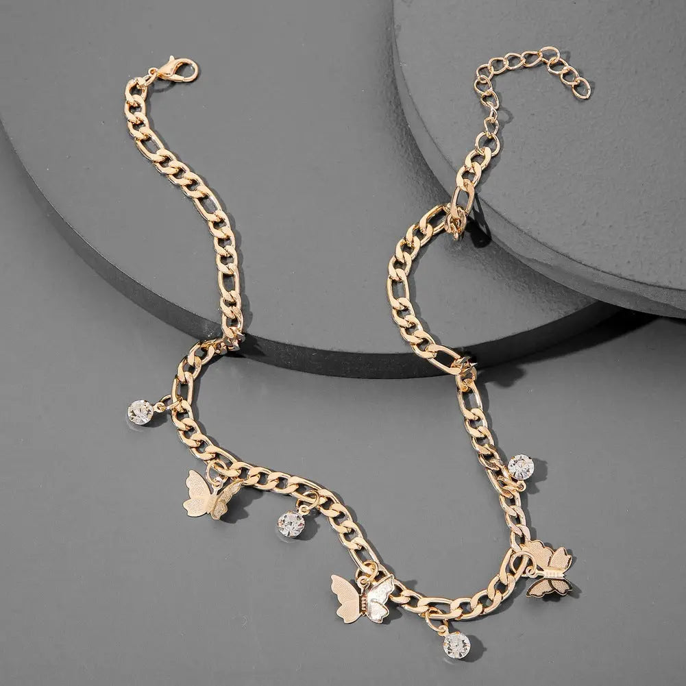 Butterfly Necklace Metal Clavicle Necklace null