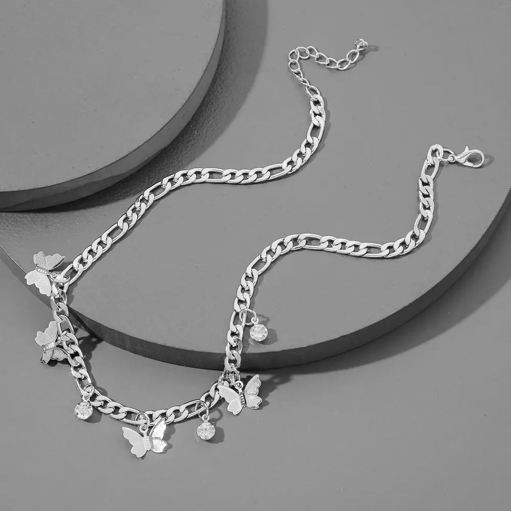 Butterfly Necklace Metal Clavicle Necklace null