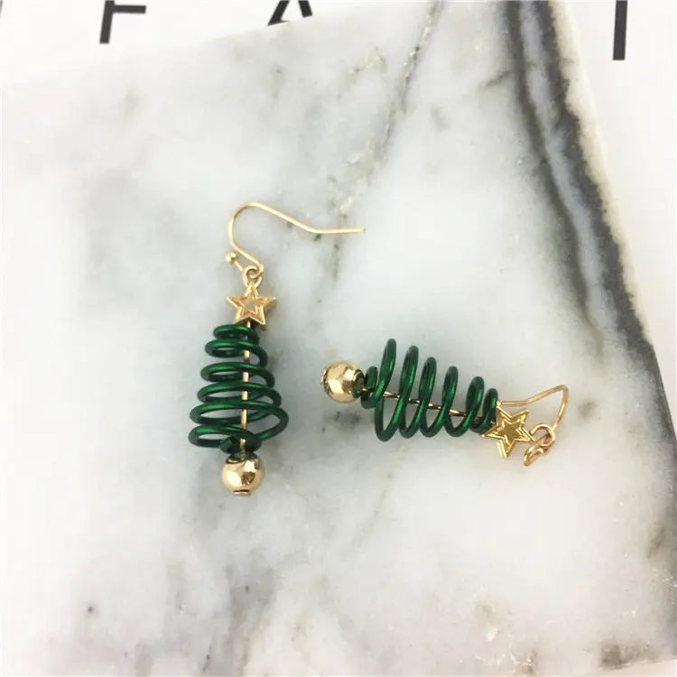 Christmas Earrings Tree Star DIY Earrings null