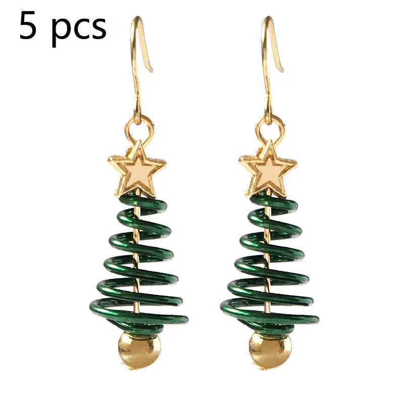 Christmas Earrings Tree Star DIY Earrings null