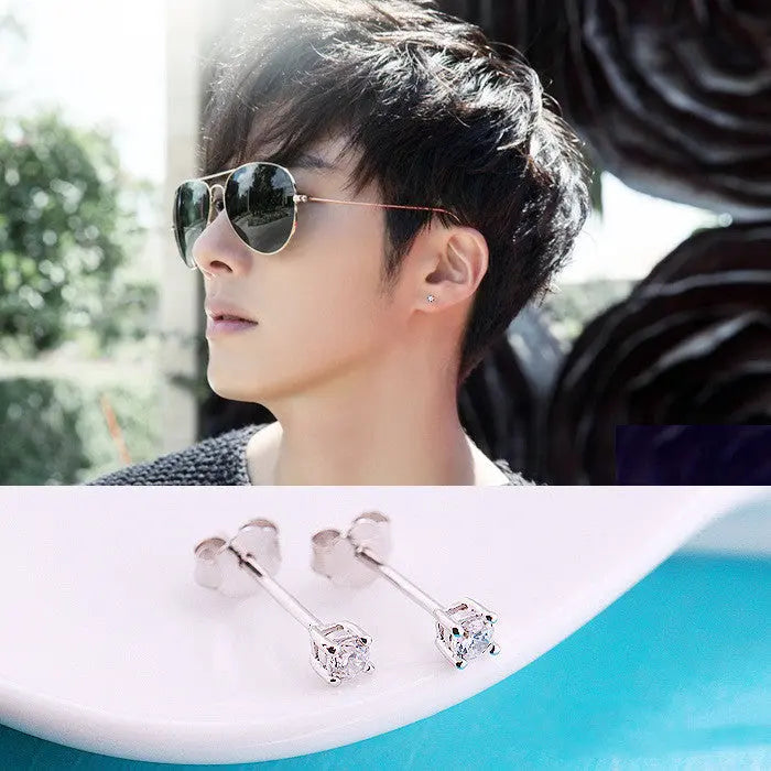 Earrings Sterling Silver Men's Earrings Earrings null
