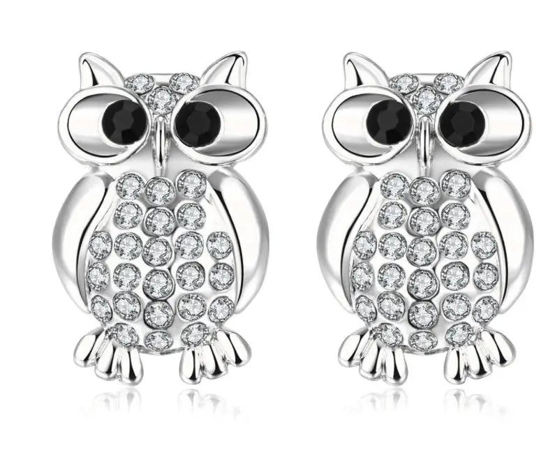 Fashion earrings owl earrings stud earrings null
