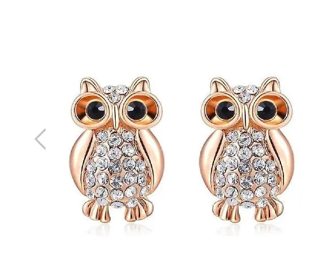 Fashion earrings owl earrings stud earrings null