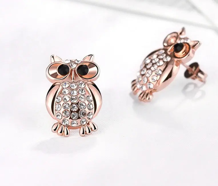 Fashion earrings owl earrings stud earrings null