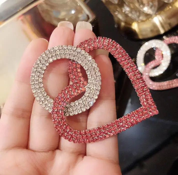 Fashion peach Heart Accessories Earrings null
