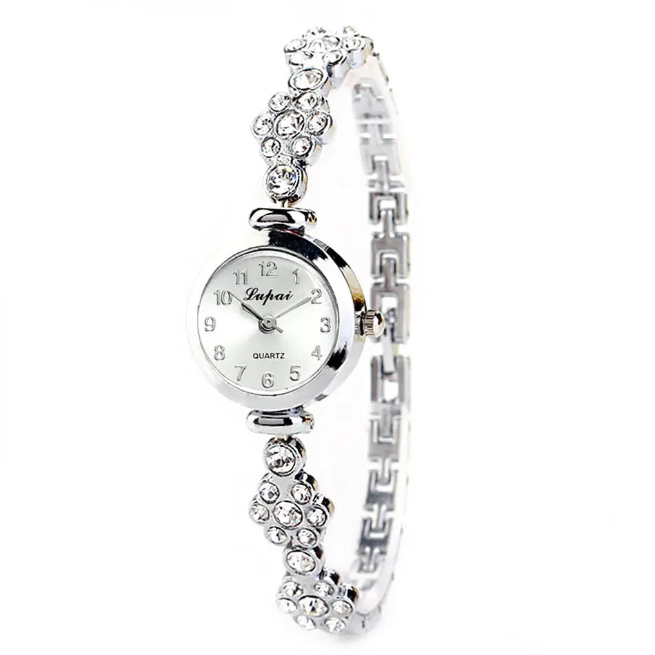 Ladies flower bracelet watch null