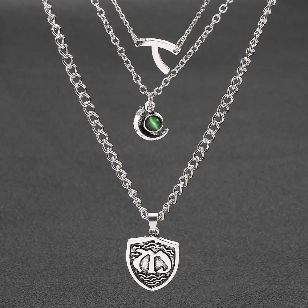 Multilayer short necklace necklace null