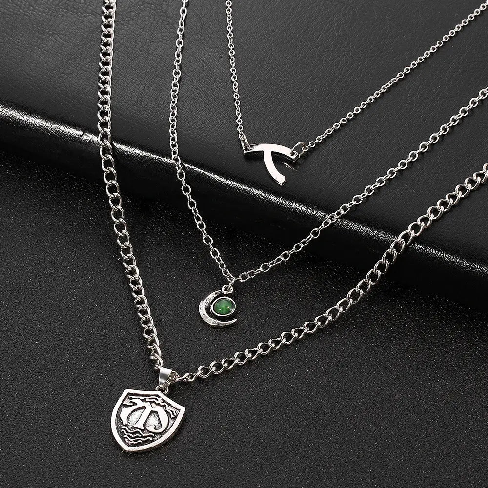 Multilayer short necklace necklace null