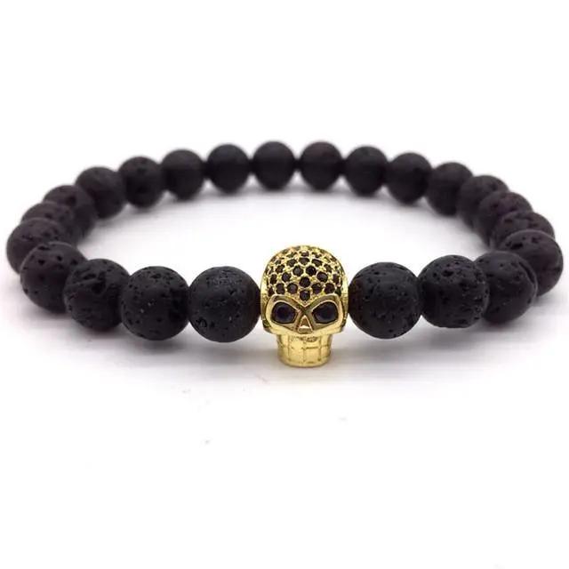 SKULL CHARM BRACELETS null