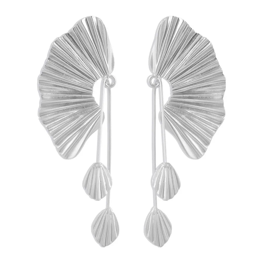 Scallop Earrings Earrings Leaf Earrings null