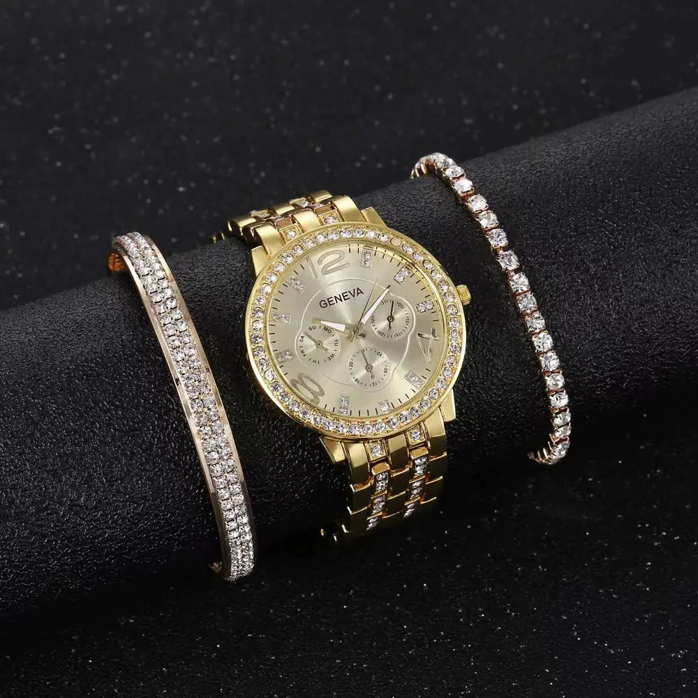 Unisex Three-piece Bracelet Watch null