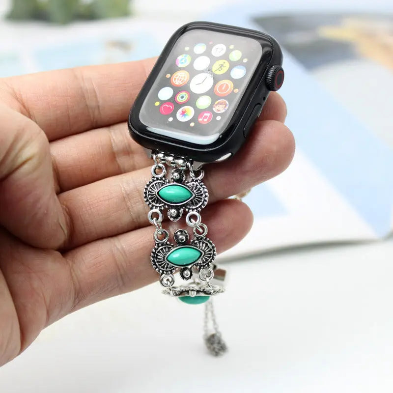 Watch Metal Turquoise Watch Bracelet null