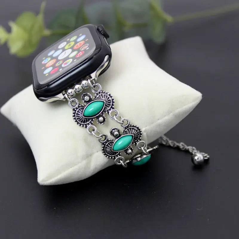 Watch Metal Turquoise Watch Bracelet null