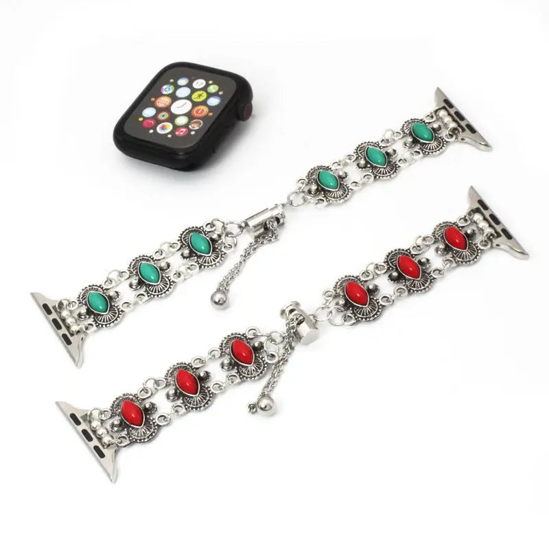 Watch Metal Turquoise Watch Bracelet null