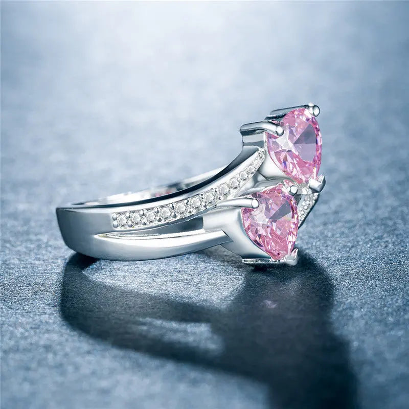 Wholesale of Platinum-plated Copper Rings Jewelry with Zircon Rings null