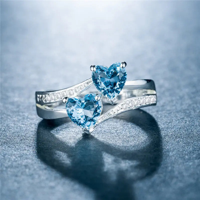Wholesale of Platinum-plated Copper Rings Jewelry with Zircon Rings null
