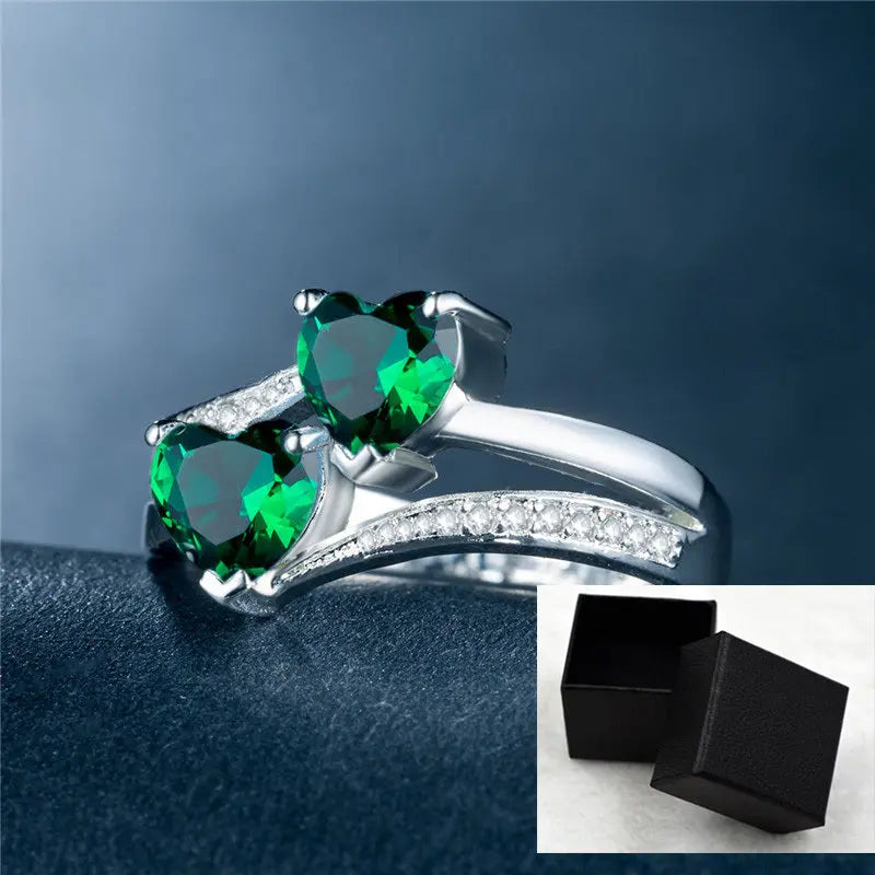 Wholesale of Platinum-plated Copper Rings Jewelry with Zircon Rings null