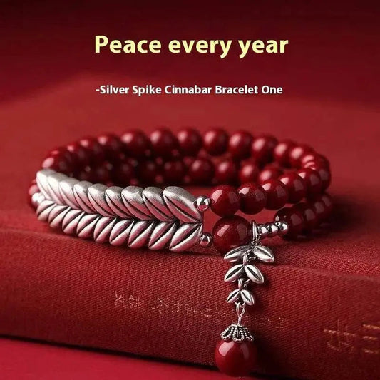 LMCIEZR Natural Cinnabar Bracelet Feng Shui Amulet Bracelet Prosperity Natural Cinnabar Purple Cinnabar Red Cinnabar Engraved Symbols Reiki Healing Chakra Meditation Attract Lucky 8MM, LXMN-240122-P1 - Elegancezakoty