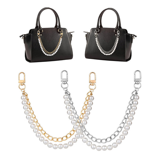 Anti-lost Mobile Phone Lanyard Water Cup Portable Pearl Double Chain Bag Decorative Chain