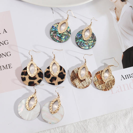 Personalized Retro Abalone Shell Exquisite Earrings