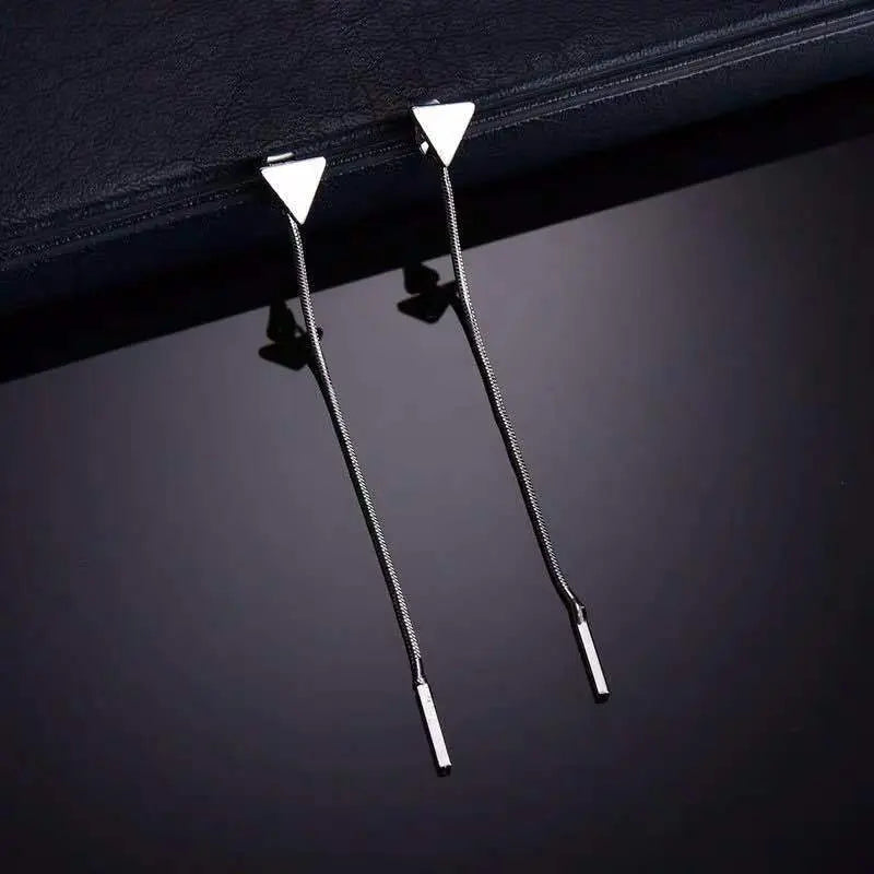 ALong Earrings Female Tassel Earrings Triangle Earrings Small Earrings null