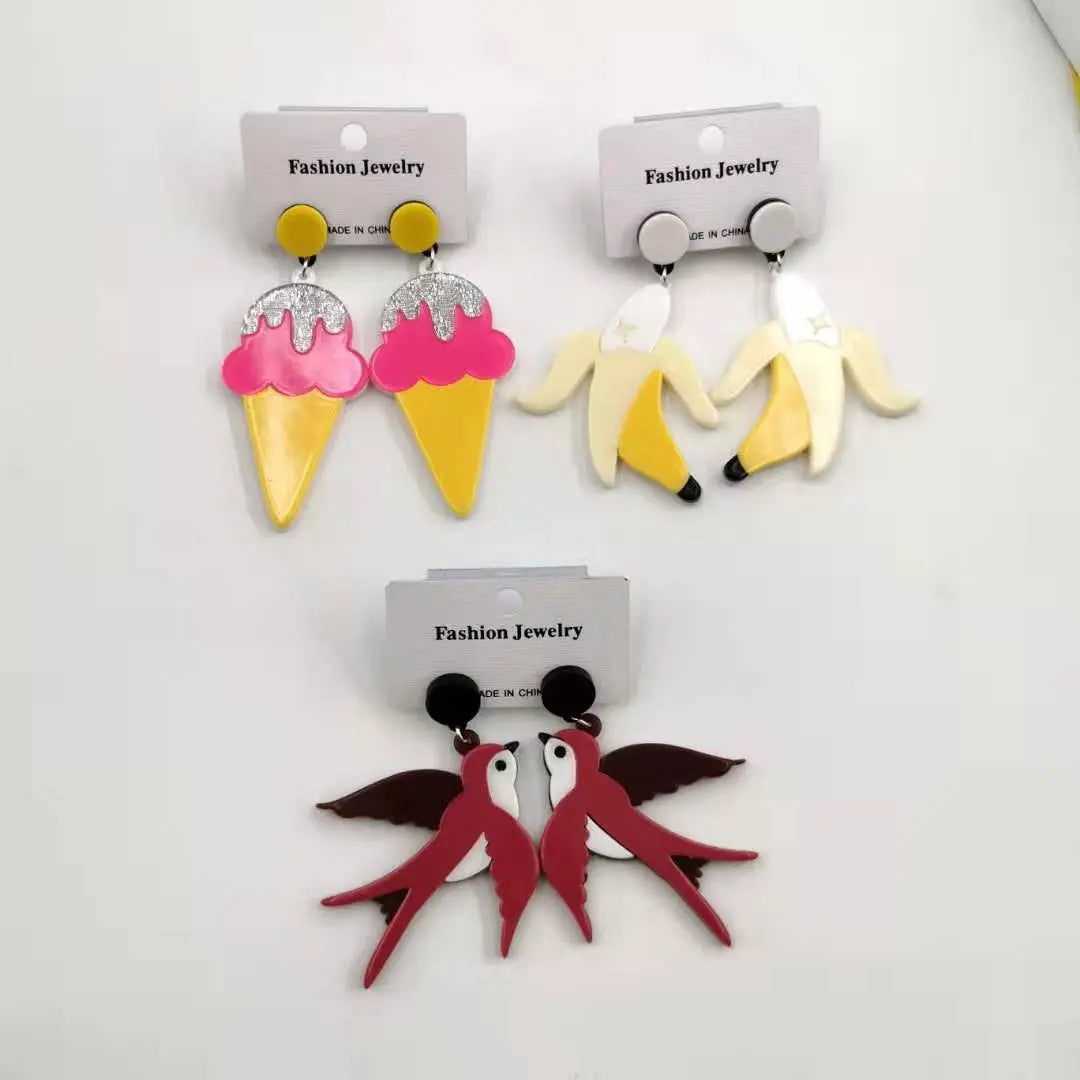 Acrylic Earrings Personalized Earrings Earrings null