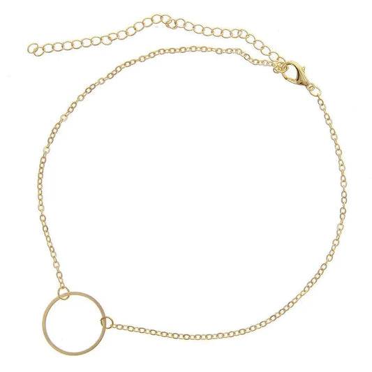 Alloy Ring Necklace Necklace null