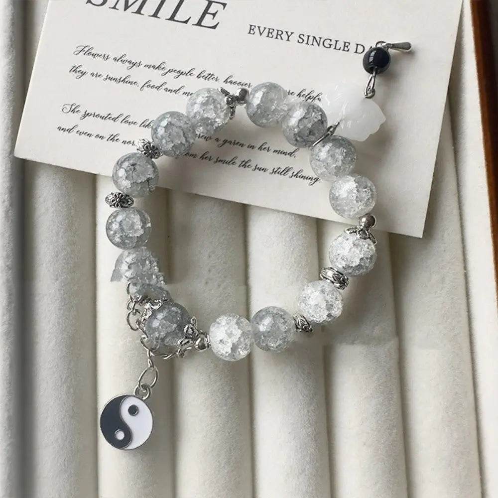 BOMAIL 8mm Tiger Eye Stone Beads Bracelet Elastic Natural Stone Yoga Bracelet for Women Men - Elegancezakoty