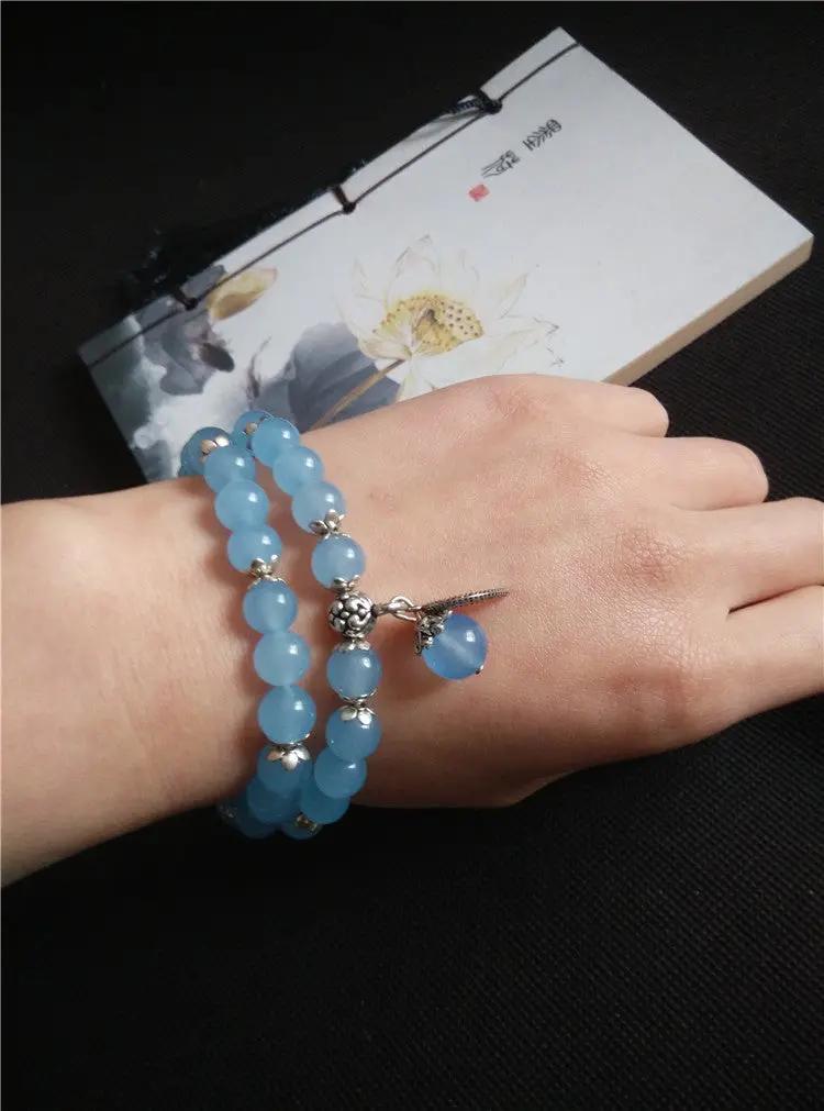 Blue Crystal Bracelets null