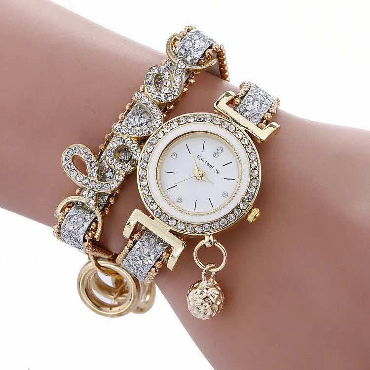Bracelet watch sequin bracelet watch null