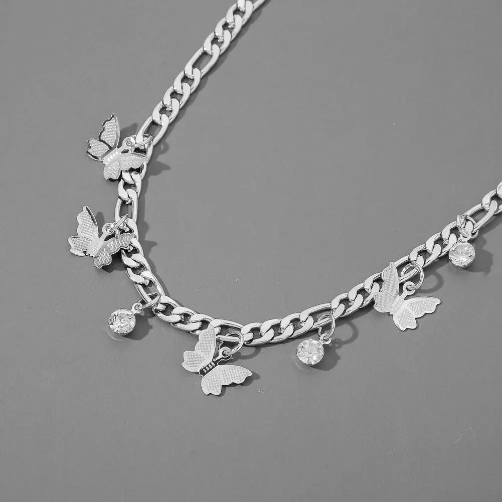Butterfly Necklace Metal Clavicle Necklace null