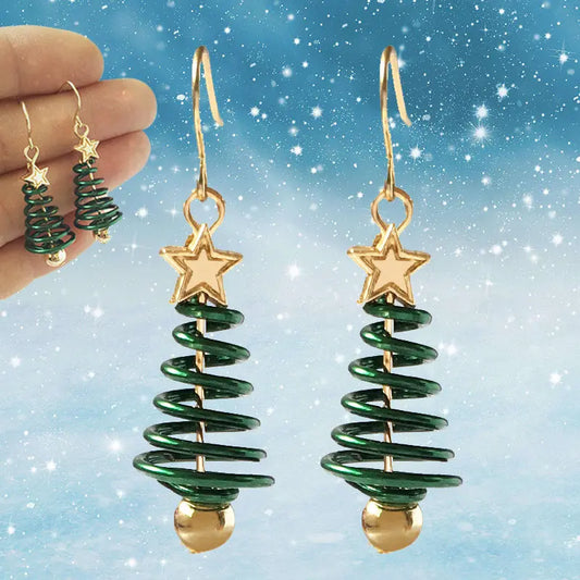 Christmas Earrings Tree Star DIY Earrings null