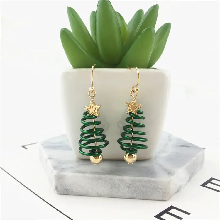 Christmas Earrings Tree Star DIY Earrings null