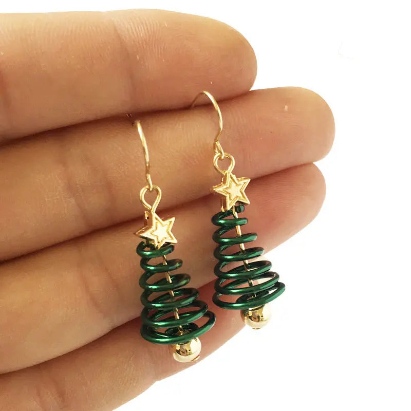 Christmas Earrings Tree Star DIY Earrings null
