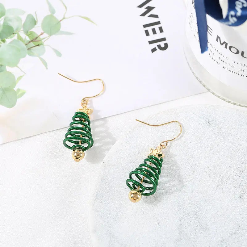 Christmas Earrings Tree Star DIY Earrings null