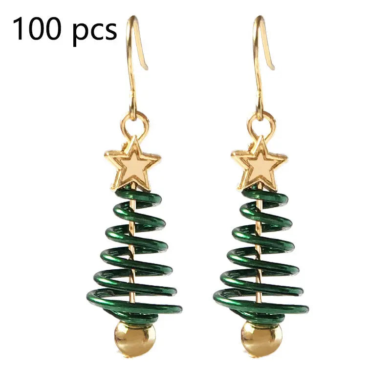 Christmas Earrings Tree Star DIY Earrings null