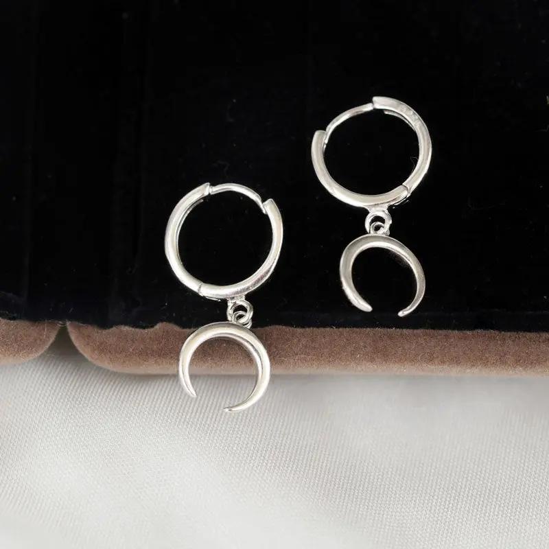 Crescent earrings moon earrings earrings null