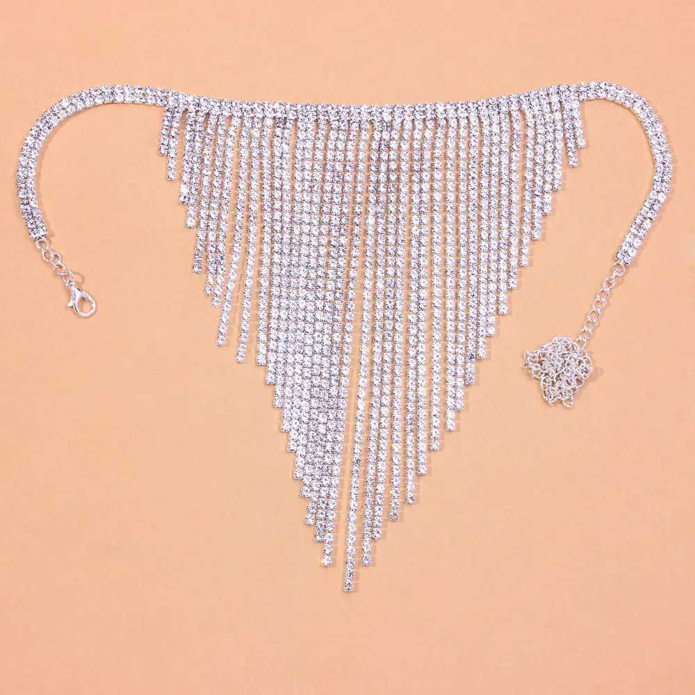 Double Row Necklace Symmetrical Alloy Necklace Necklace null