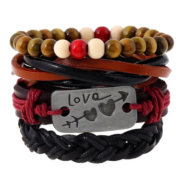 Fashion Beaded Leather Bracelets And Bracelets null