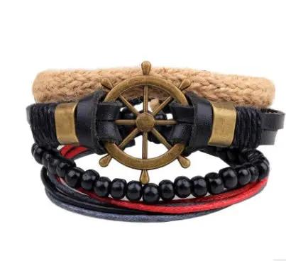 Fashion Beaded Leather Bracelets And Bracelets null