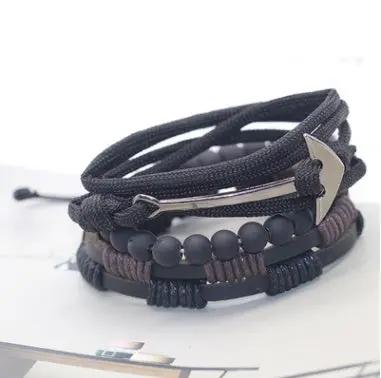 Fashion Beaded Leather Bracelets And Bracelets null