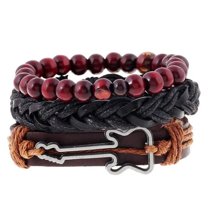 Fashion Beaded Leather Bracelets And Bracelets null