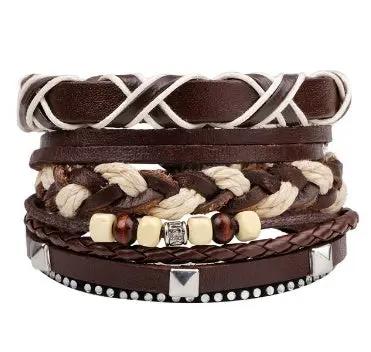 Fashion Beaded Leather Bracelets And Bracelets null