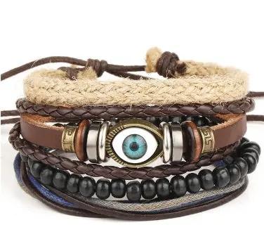 Fashion Beaded Leather Bracelets And Bracelets null