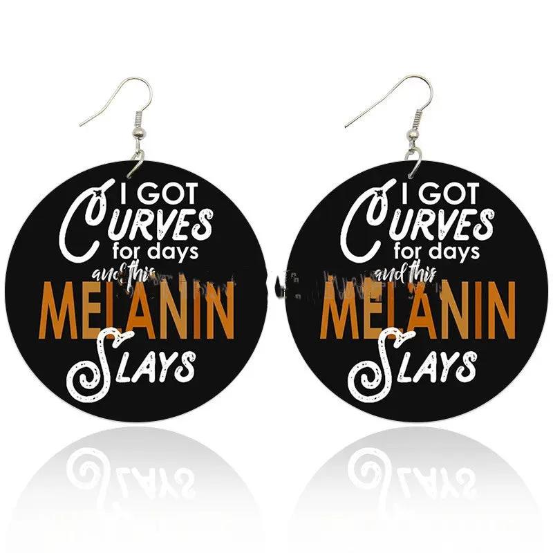 Fashion Wooden Earrings Earrings Earrings null