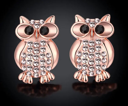 Fashion earrings owl earrings  stud earrings null