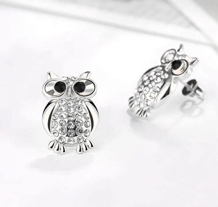 Fashion earrings owl earrings  stud earrings null